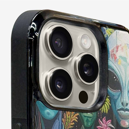 iPhone 15 Pro Max Case — Aliens Pattern Hundreds Of Sma Cbj, Unique Phone Case Design