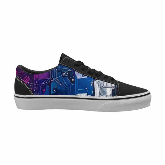 MEN'S Circuit Board Cyberpunk Canvas Lace-Up Cottagecore Custom Shoes