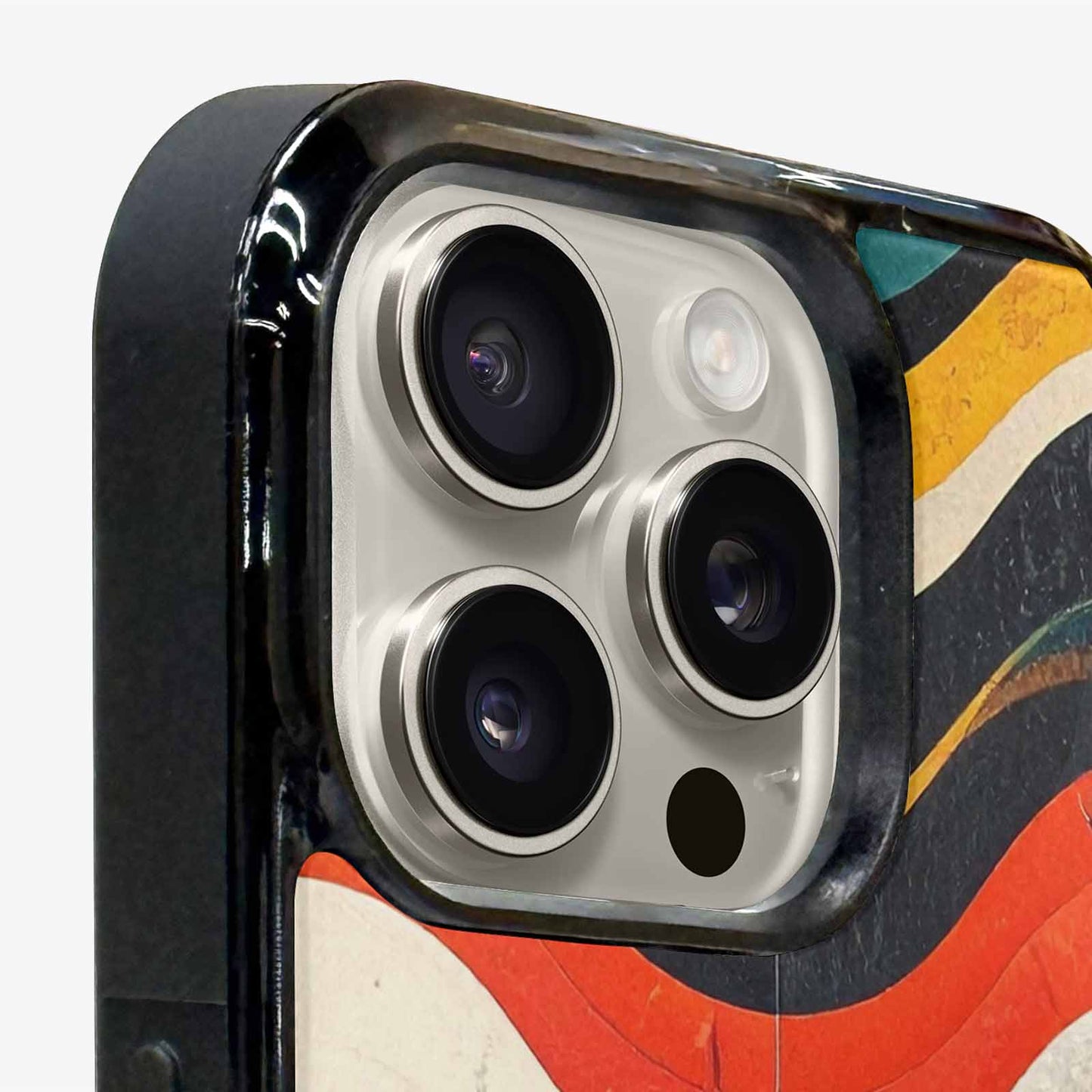 iPhone 16 Pro Max Case — Retro Wave Scallop Stripe Small Fpz, Unique Phone Case Design