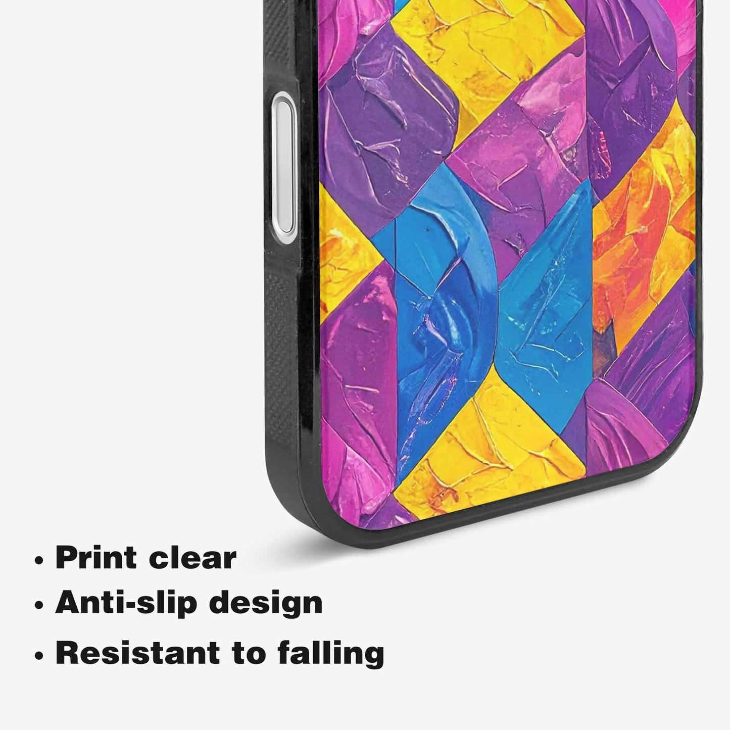 iPhone 16 Plus Case — Pansexual Flag Color Theme Small Rainbow, Original Design Phone Case