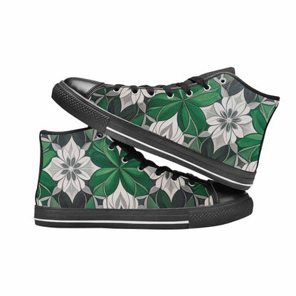 MEN'S Aromantic Flag Color High Top Canvas Surreal Shoes