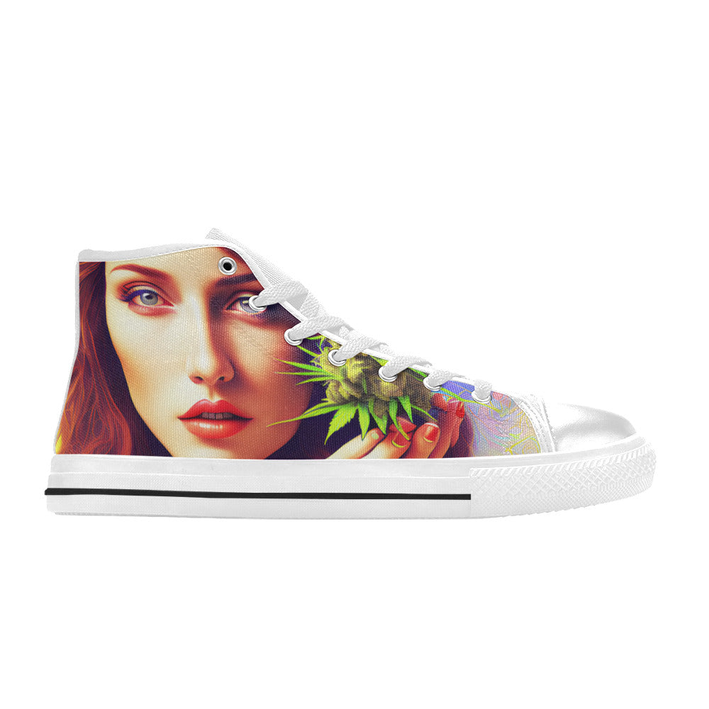 MEN'S 420 Woman Men’S High Top Canvas Neon Fantasy Shoes