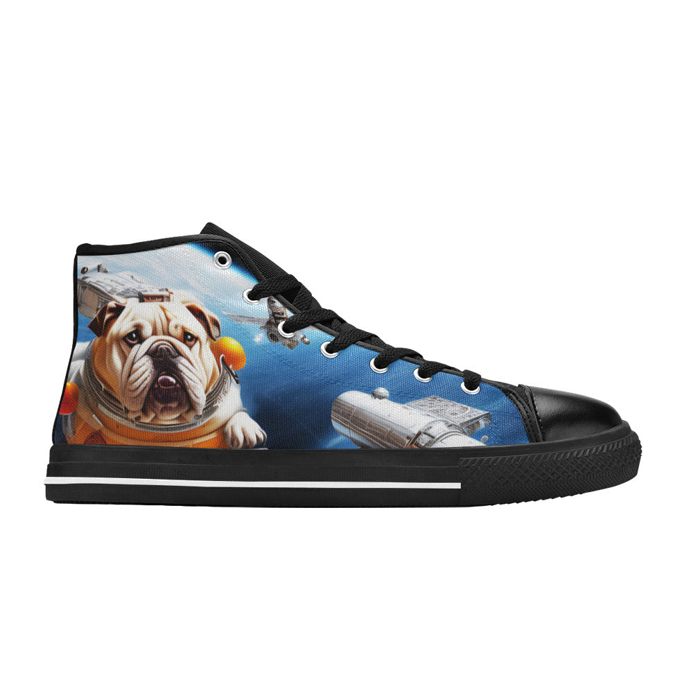 MEN'S Space Dog Men’S High Top Canvas Dark Academia Sneakers
