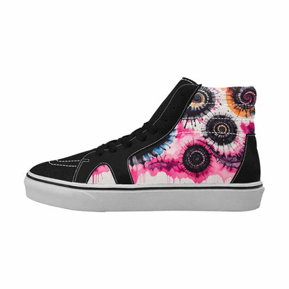 MEN'S Tie High Top Canvas Vibrant Chaos Sneakers