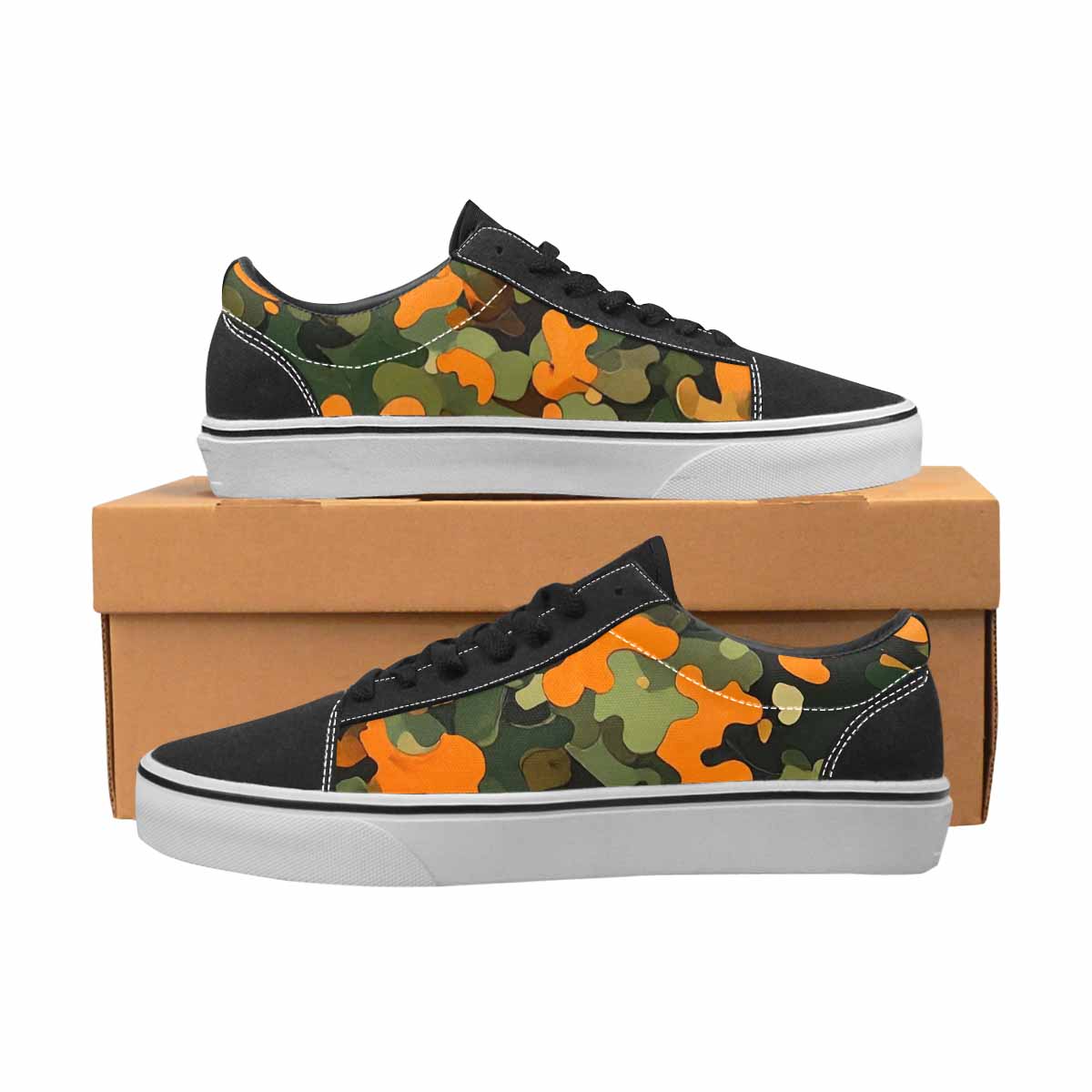 MEN'S Military Camouflage Blotch Canvas Lace-Up Aesthetic Sneakers
