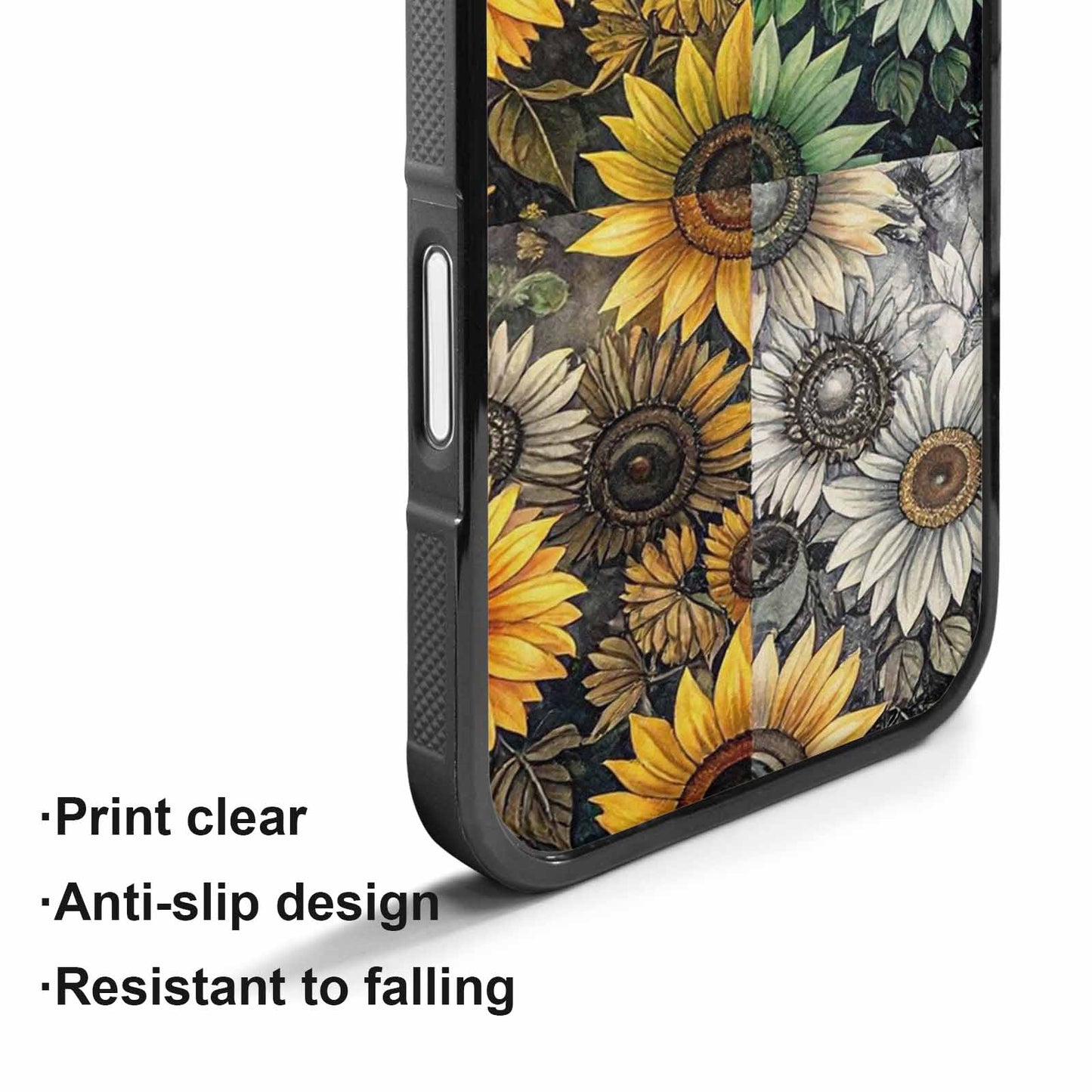iPhone 17 Case — Small Sunflower Pattern, Randomly Floral, Custom Phone Case
