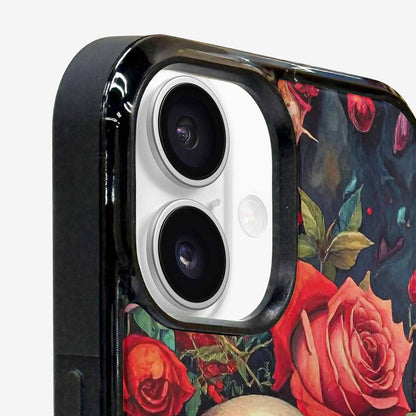 iPhone 16 Plus Case — Skulls And Rosesmelting Skulls A Agl, Custom Printed Phone Case