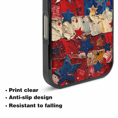 iPhone 16 Pro Max Case — Patriotic Stars And Stripes American Stars, Unique Phone Case Design