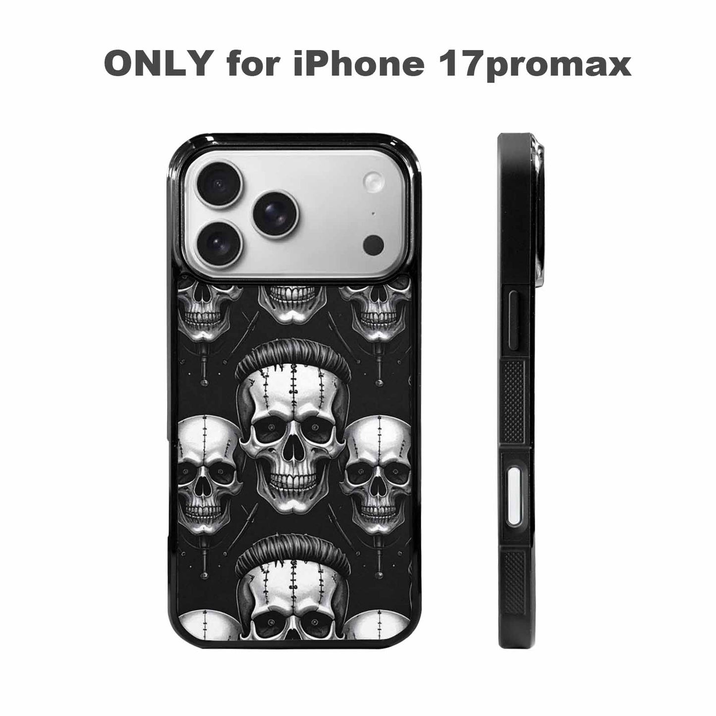 iPhone 17 Pro Max Case — Skull Dark Art Gothic Print Gothic, Custom Art Phone Cover
