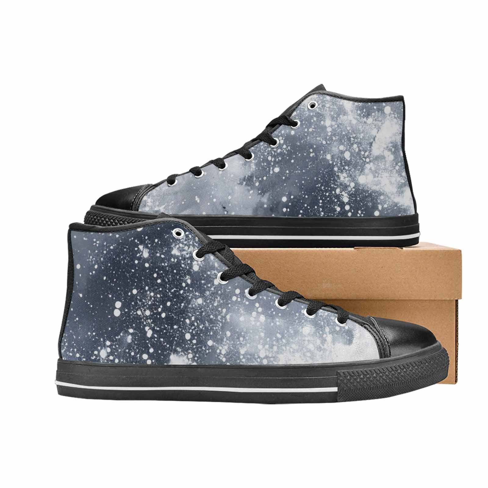MEN'S Galaxy Art - High Top Canvas Wallpaper Art Sneakers
