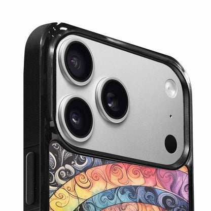 iPhone 17 Pro Max Case — Tie Dye Swirls (black Tie Dye, Custom Art Phone Cover