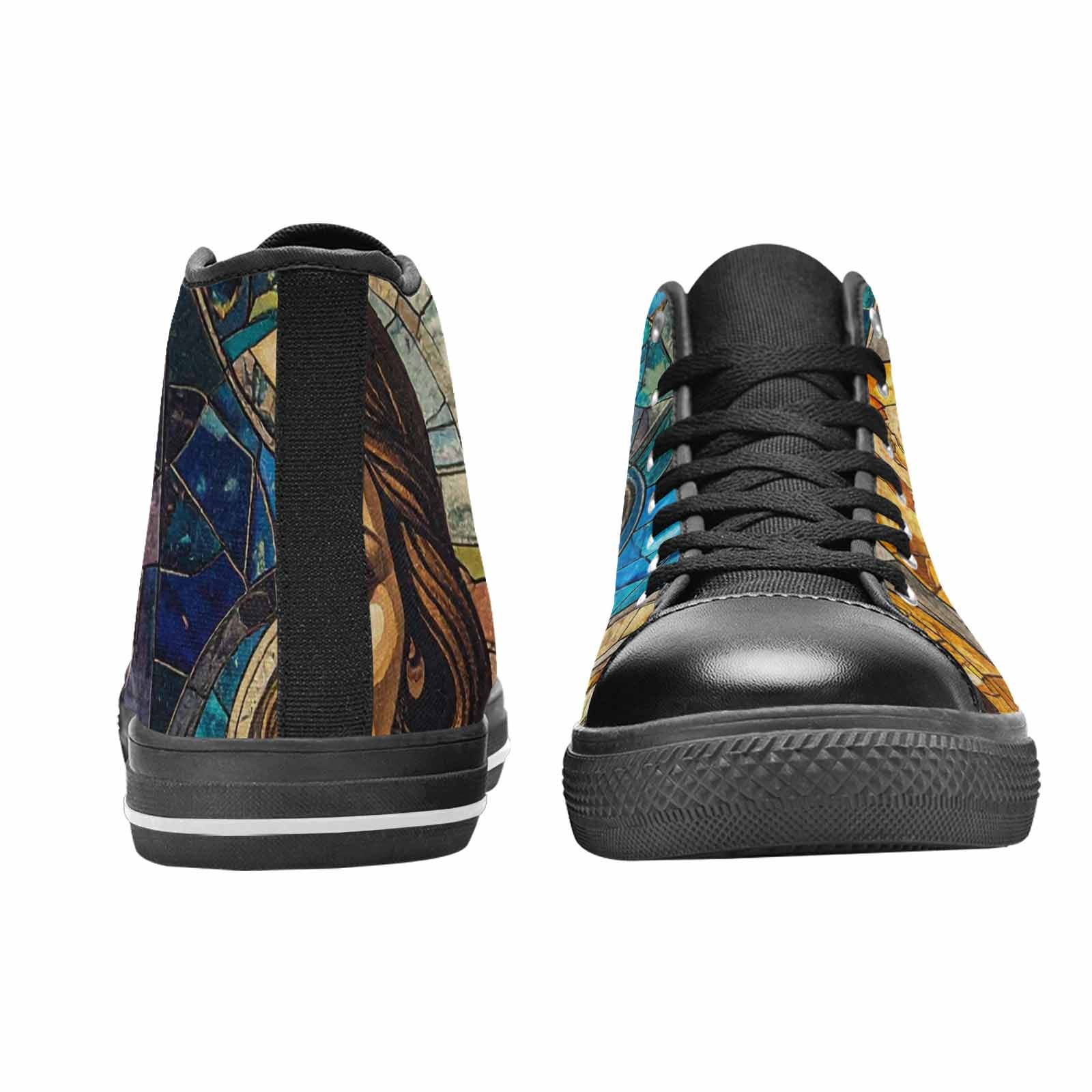 MEN'S Jesus Face Small High Top Canvas Vivid Shoes