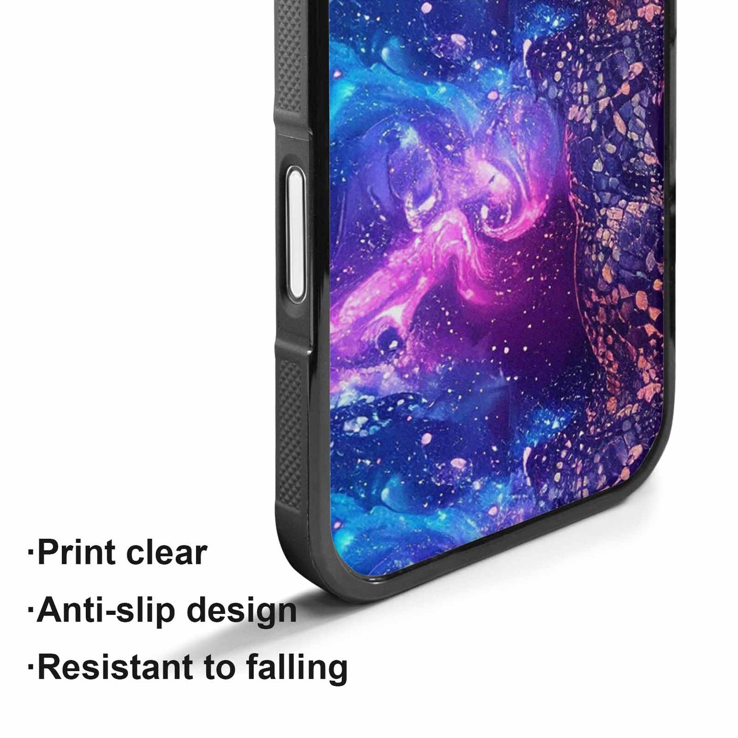 iPhone 17 Case — Snake Print Galaxy Seamless Animal Print, Custom Designed Case Cover