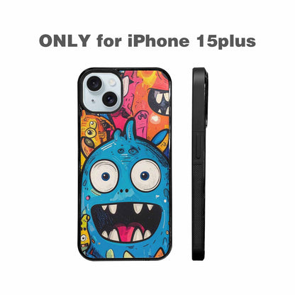 iPhone 15 Plus Case — Goofy Cartoon Monster, Customized Protective Case