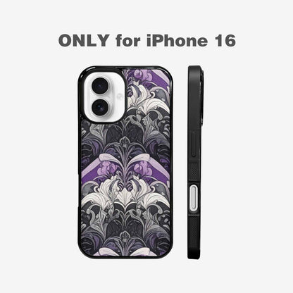 iPhone 16 Case — Asexual Flag Color Theme Small Rainbow, Unique Phone Case Design