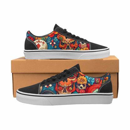 MEN'S Skull Canvas Lace-Up Vivid Shoes