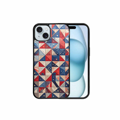 iPhone 15 Plus Case — Small American Flag Stars And Stripes, Custom Phone Case