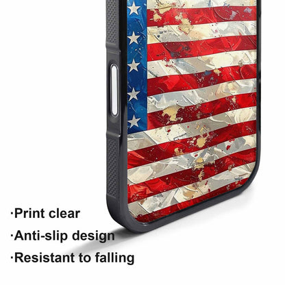 iPhone 17 Pro Case — Small American Flag Stars And Galaxy, Custom Print Case Cover