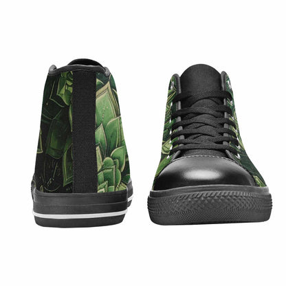 MEN'S Mandala High Top Canvas Vibrant Chaos Custom Shoes