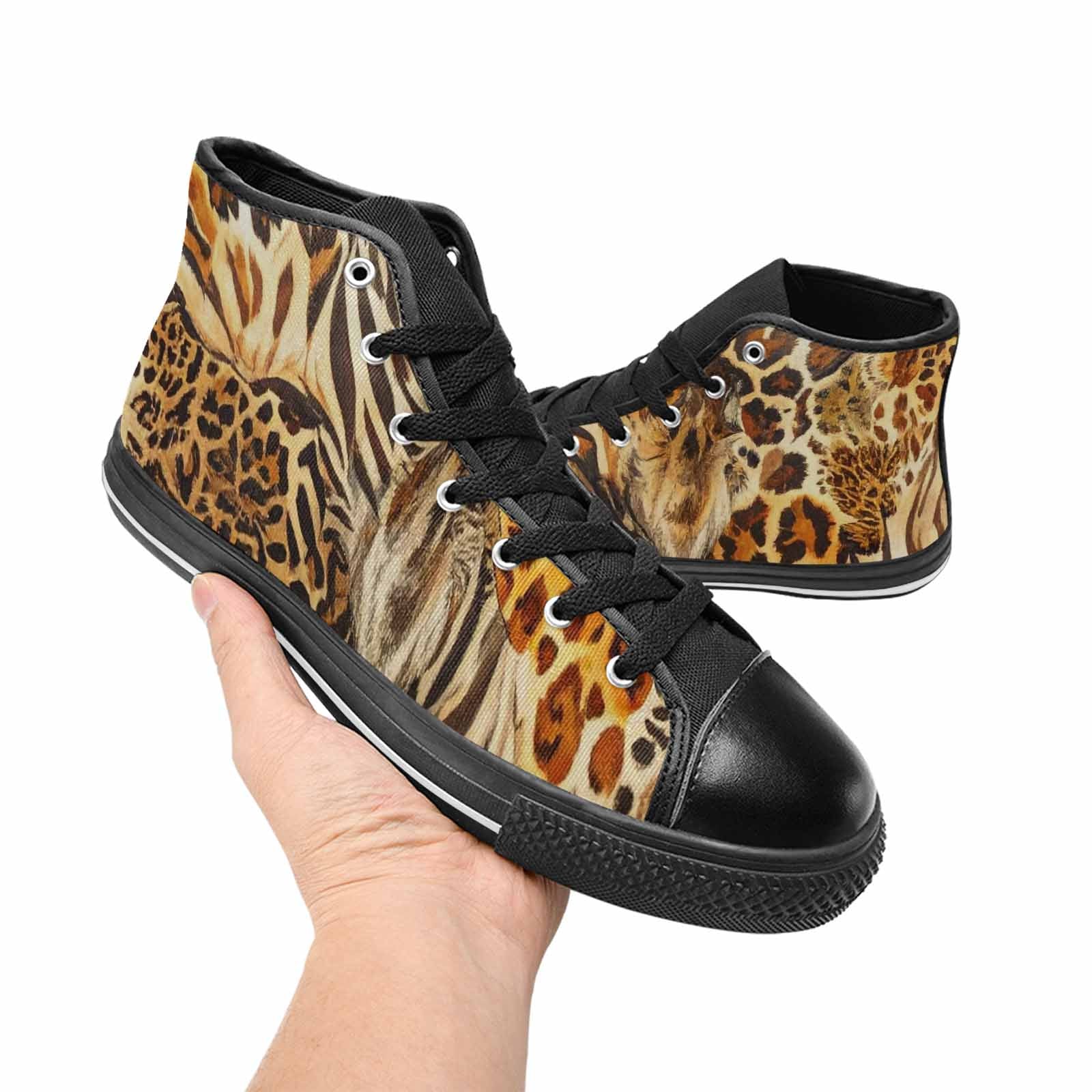 MEN'S Animal Print High Top Canvas Y2K Shoes