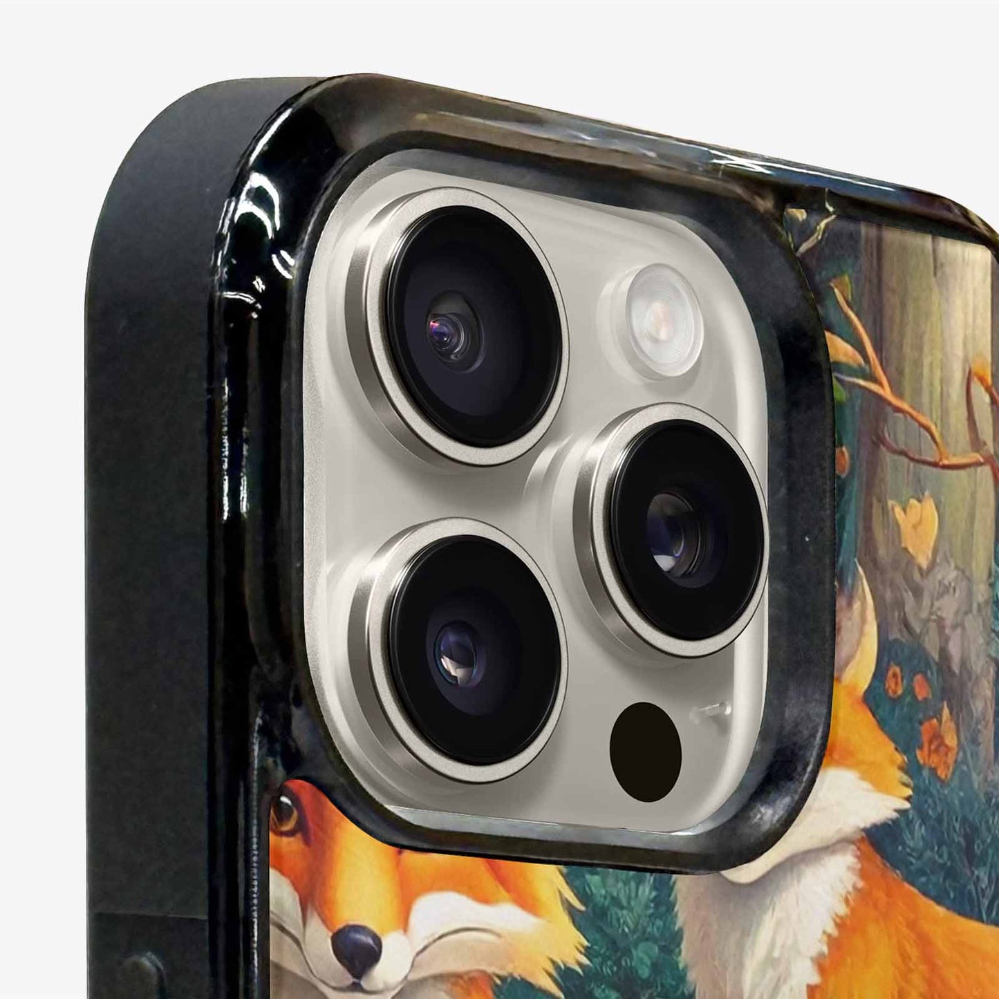 iPhone 15 Pro Max Case — Fox Forest Fox Forest Pattern Hundreds, Custom Printed Phone Case