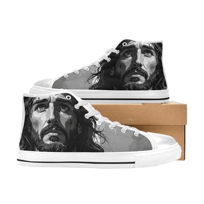 MEN'S Jesus_Ht_04 Men’S High Top Canvas Grunge Shoes