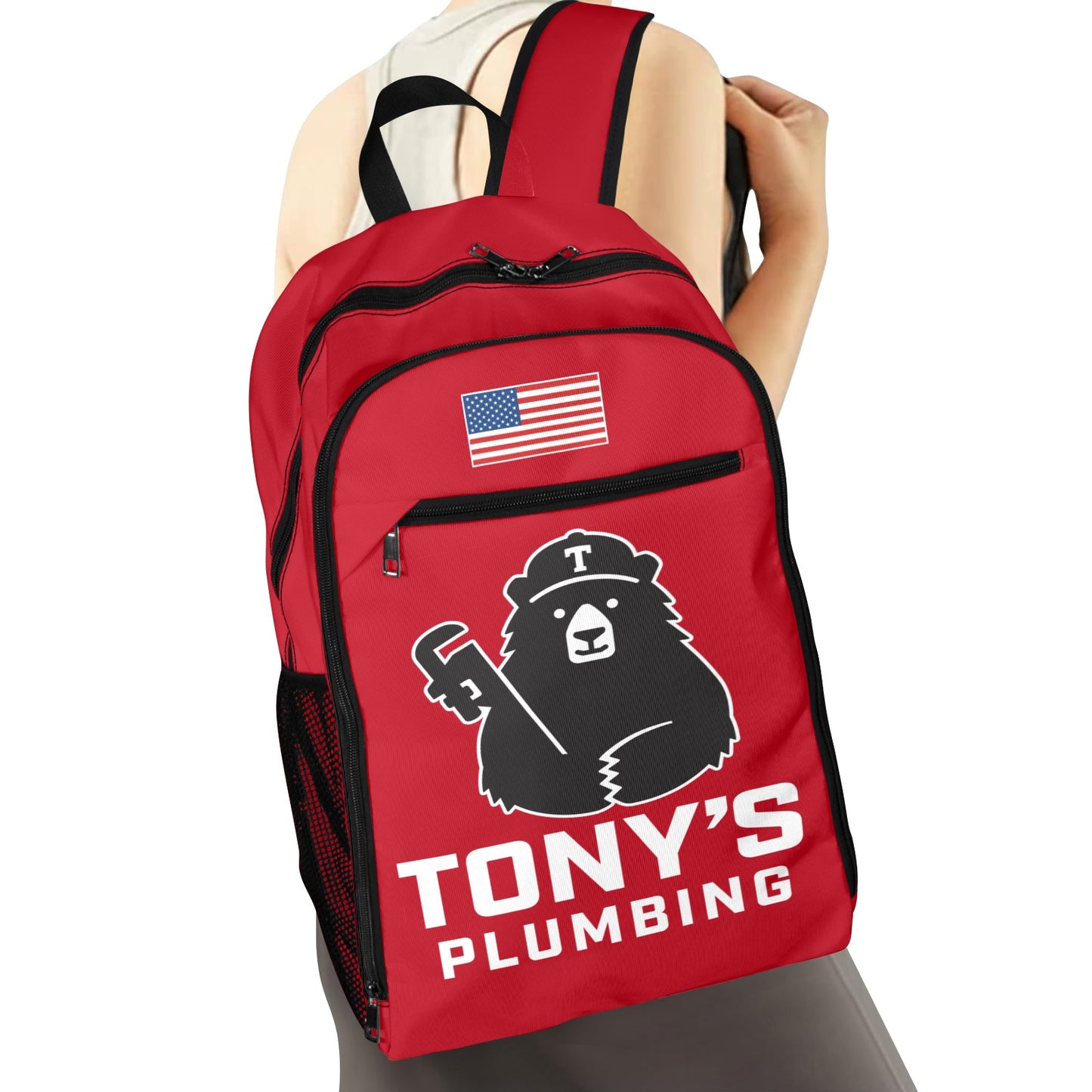Tony's Plumbing All Over Print Leisure Sports Backpack (Model 1741)