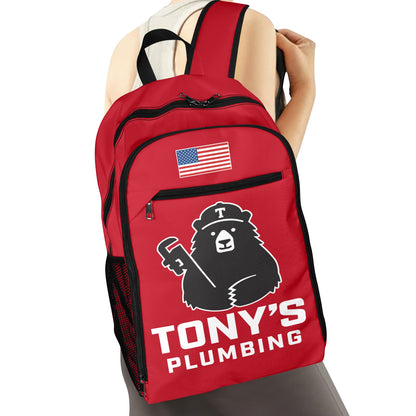 Tony's Plumbing All Over Print Leisure Sports Backpack (Model 1741)