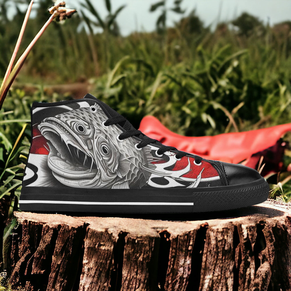 Cherry Blossom Vivid Multicolor Unique MEN Bold Art - Freaky Shoes | Custom Art Sneakers