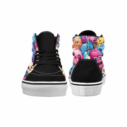 MEN'S Ice Cream Monsters  High Top Canvas Grunge Shoes