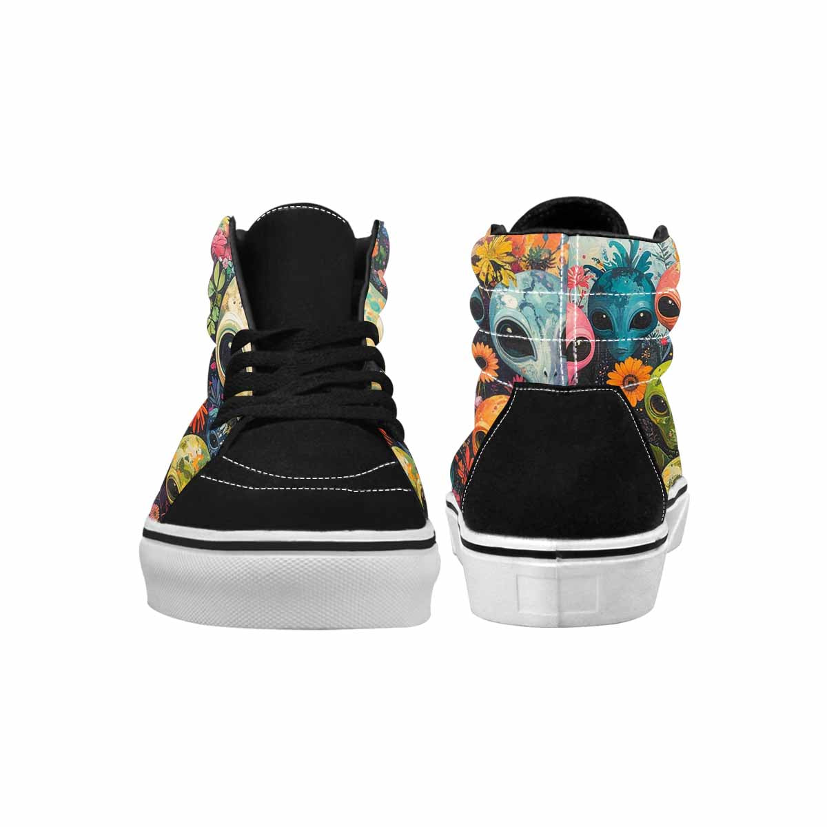 MEN'S Aliens High Top Canvas Y2K Custom Shoes