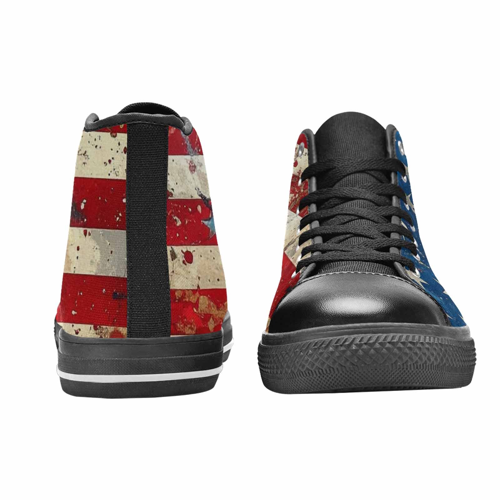 MEN'S American Flag Stars High Top Canvas Y2K Custom Sneakers