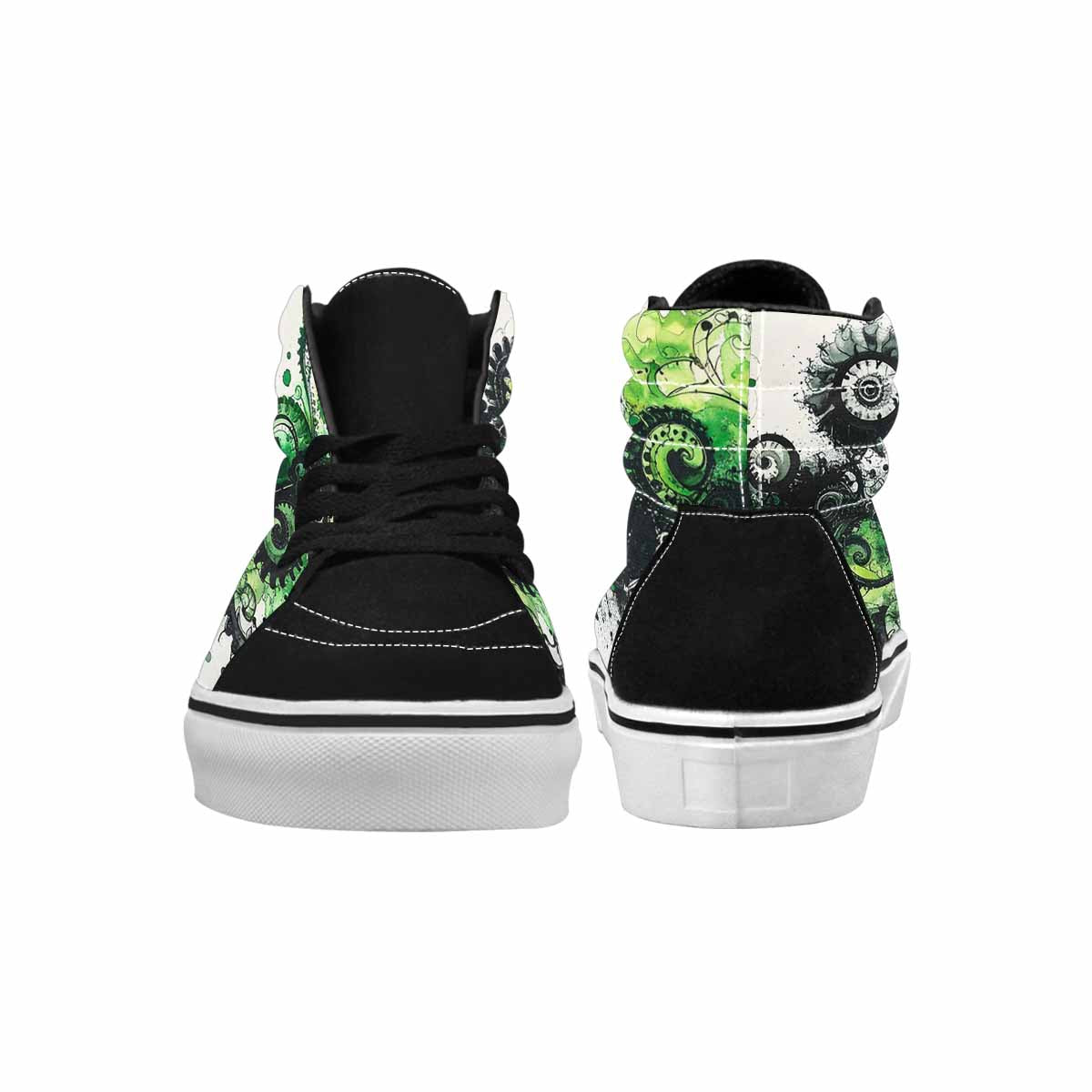 MEN'S Tie High Top Canvas Kaleidoscope Custom Sneakers