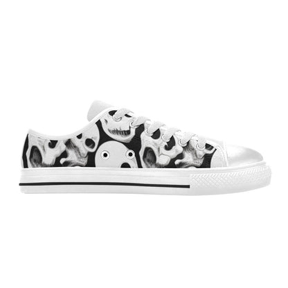 WOMEN'S Cc Skulls One Color Canvas Grunge Sneakers