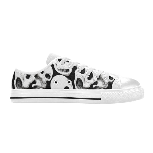 WOMEN'S Cc Skulls One Color Canvas Grunge Sneakers
