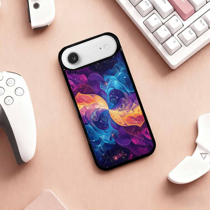 iPhone 17 Air Case — Rose Galaxy Art Seamless Pattern Galaxy, Custom Art Phone Cover