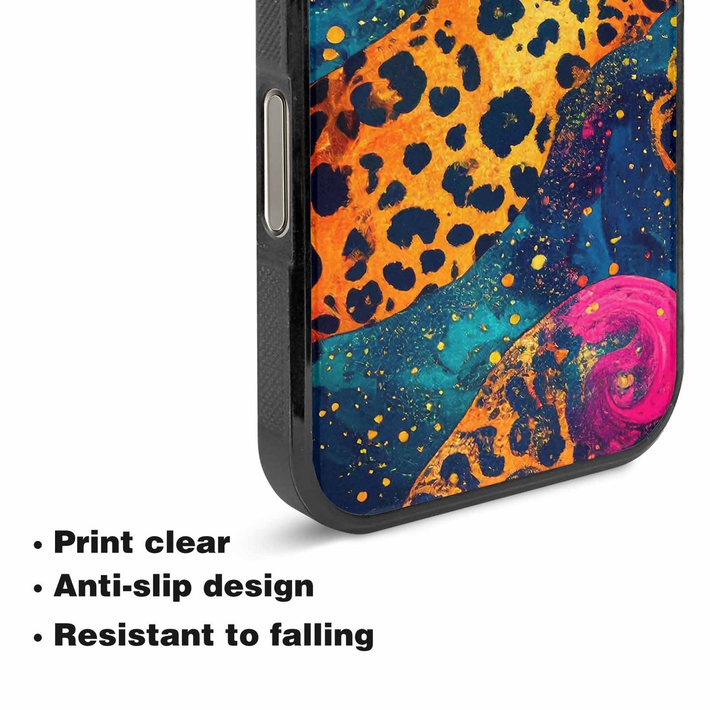 iPhone 16 Pro Case — Leopard Print Galaxy, Custom Printed Phone Case
