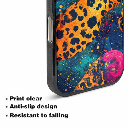 iPhone 16 Pro Case — Leopard Print Galaxy, Custom Printed Phone Case