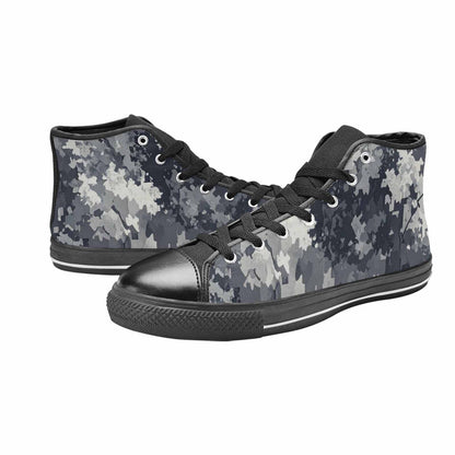 WOMEN'S Military Camouflage Blotch High Top Canvas Y2K Custom Sneakers