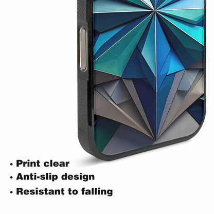 iPhone 16 Pro Max Case — Geometric Origami Art Pattern, Custom Made Phone Cover