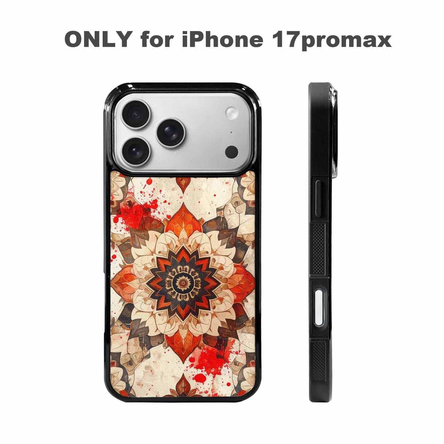 iPhone 17 Pro Max Case — Small Mandala Pattern, Randomly Floral, Personalized Phone Case