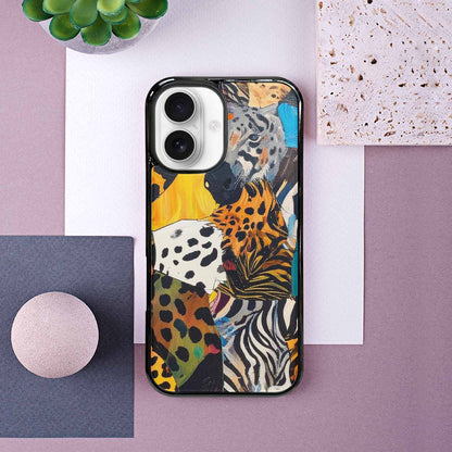 iPhone 16 Case — Full Color Vibrant Animal Print Animal, Custom Art Phone Cover