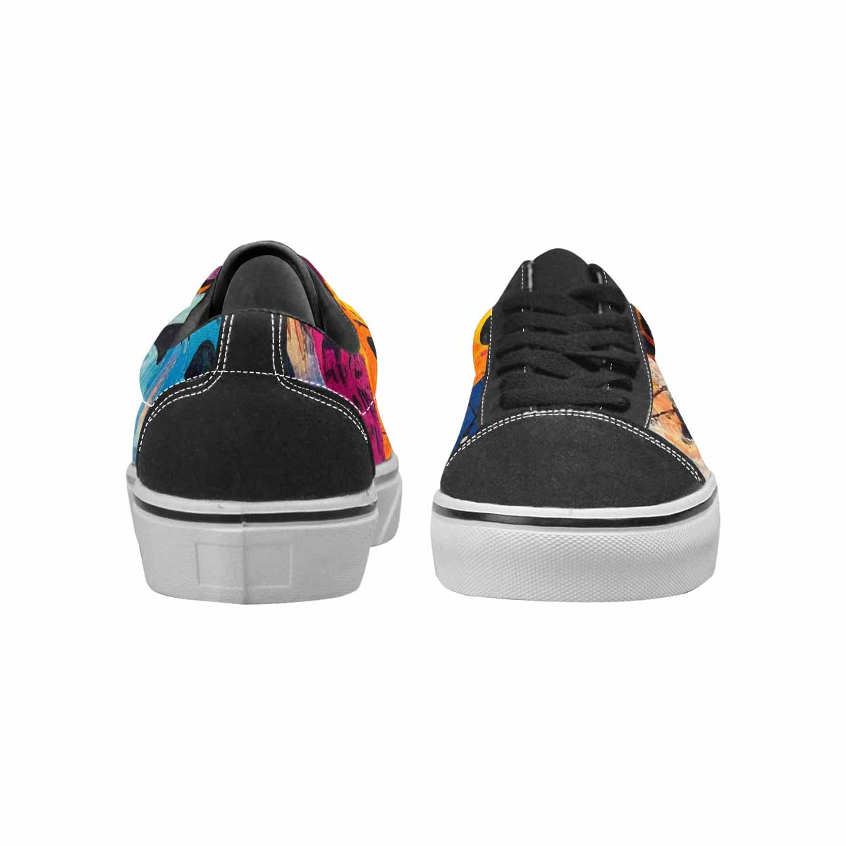 WOMEN'S Smiley Faces Lace-Up Canvas Vivid Sneakers