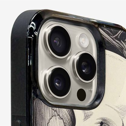 iPhone 15 Pro Max Case — 20 Skulls Overlapping Seamless Tileable Pattern, Customized Protective Case