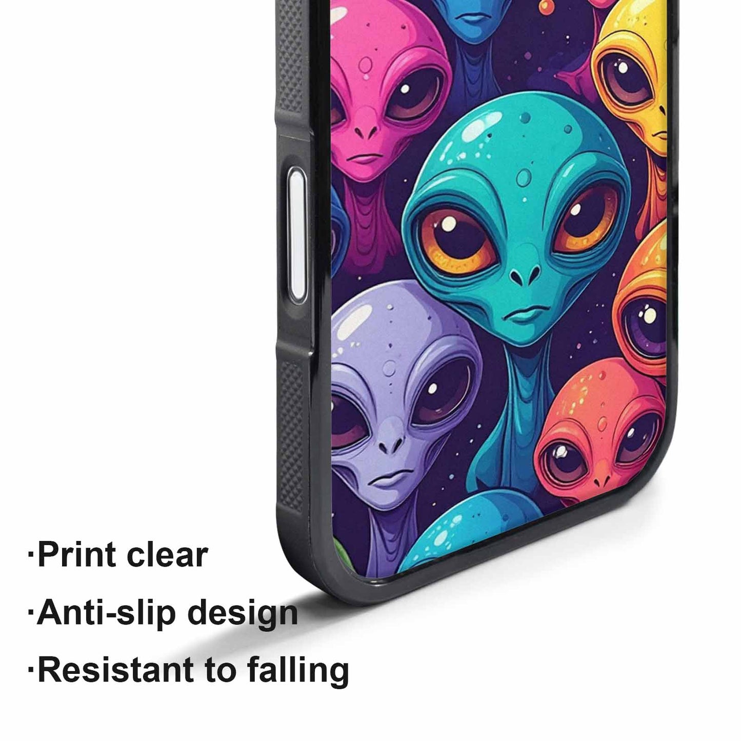 iPhone 17 Pro Case — Alien Ufo Cartoon Art Pattern Alien, Personalized Phone Case