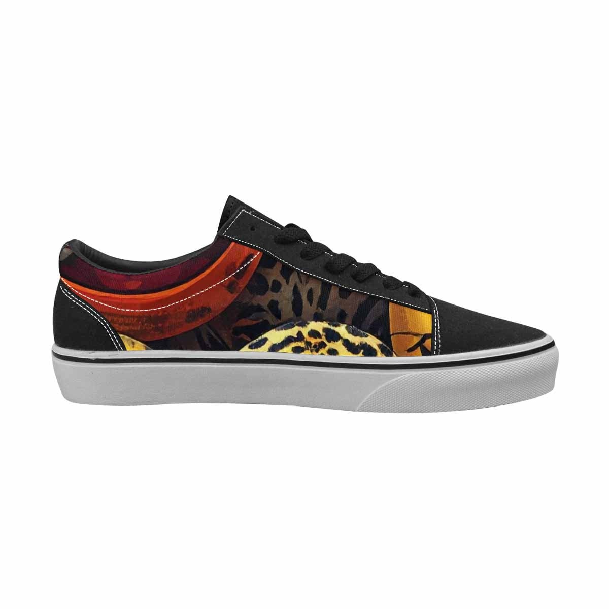 WOMEN'S Smiley Faces Lace-Up Canvas Vivid Sneakers