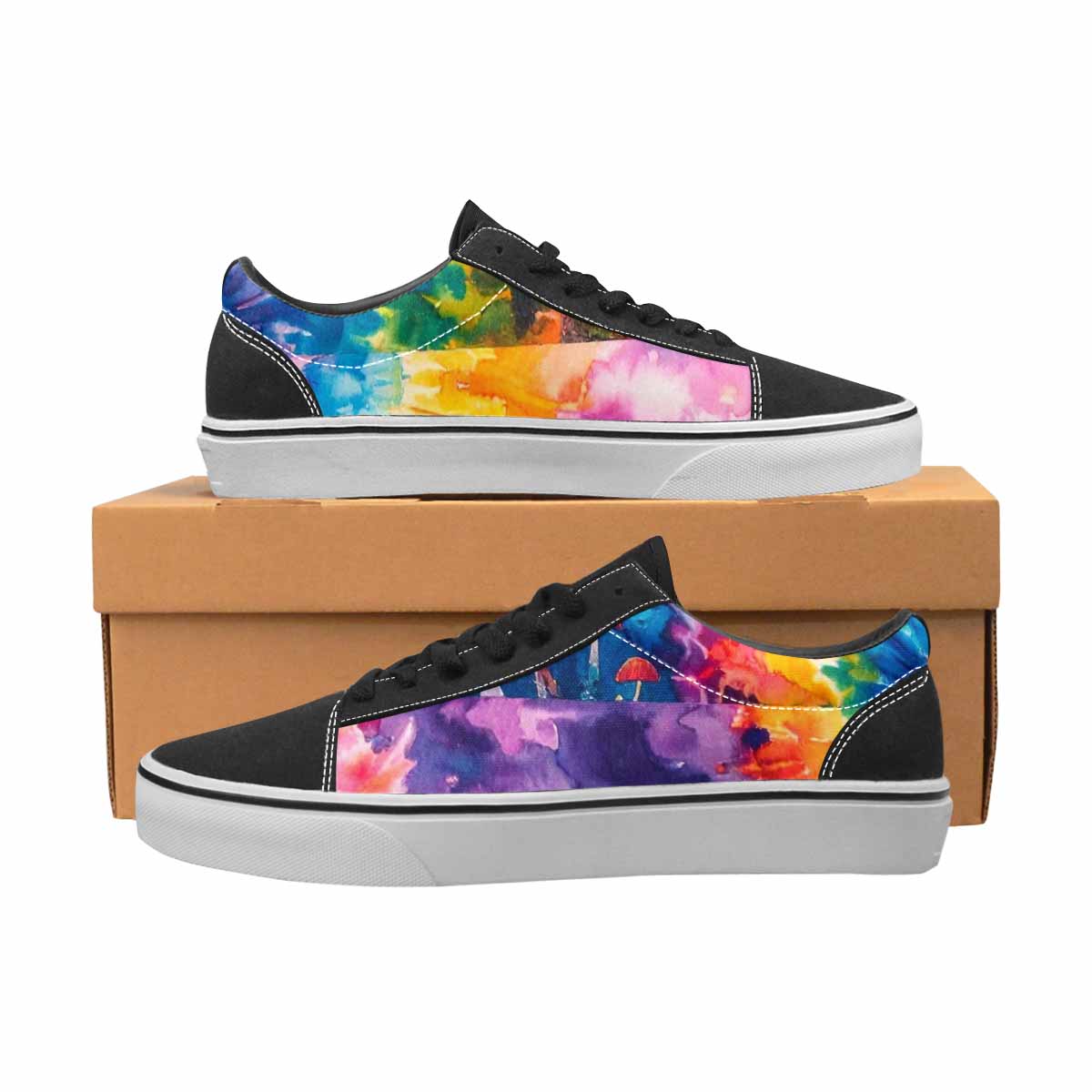 WOMEN'S Mushrooms  Tie Dye Lace-Up Canvas Y2K Shoes