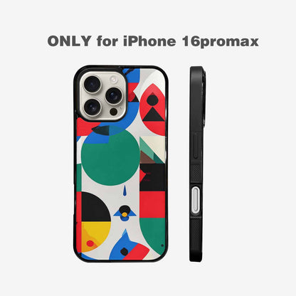 iPhone 16 Pro Max Case — 1960s Mod Cartoon Art Pattern, Unique Phone Case Design