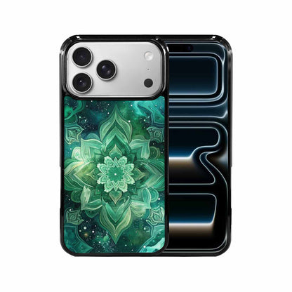 iPhone 17 Pro Max Case — Galaxy Art Green Teal Galaxy Space, Custom Phone Case