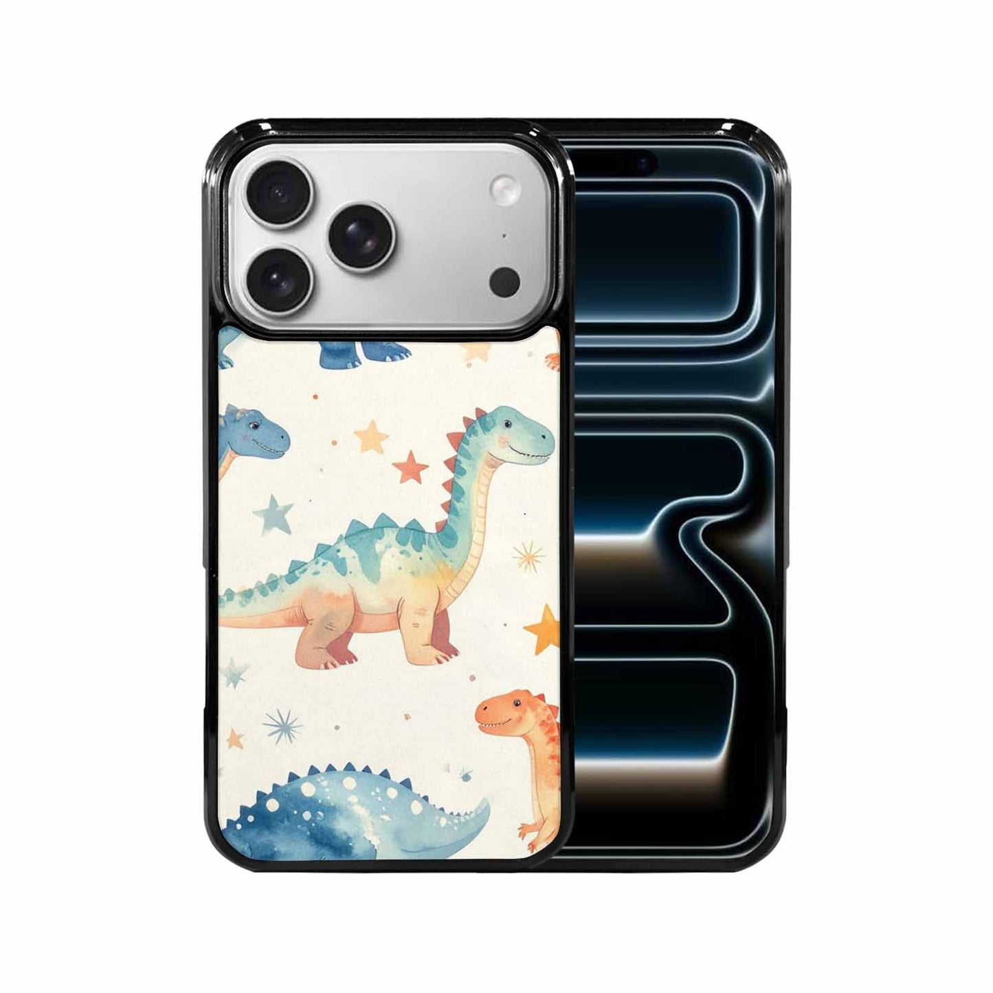 iPhone 17 Pro Max Case — Retro Dinosaurs Star Galaxy Space, Custom Phone Case